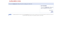 Desktop Screenshot of caraibes.com